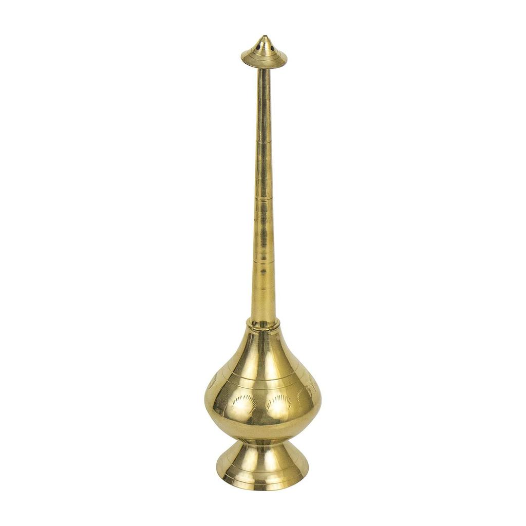 Brass Paneer Sombu Sprinkler Bottle for Holy Water – Traditional Sprout-Top Water Pot for Pooja, Gangajal, Rose Water
