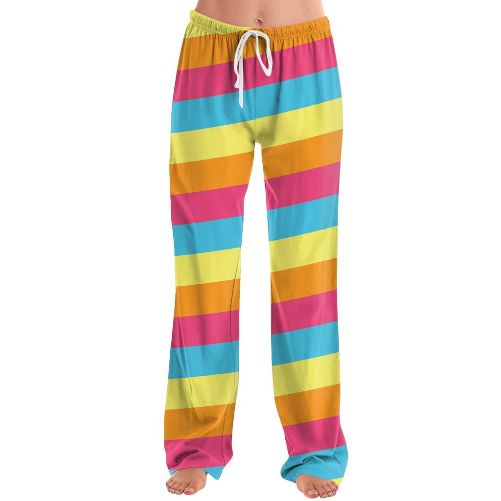 Женские модные свободные повседневные брюки с пасхальным принтом