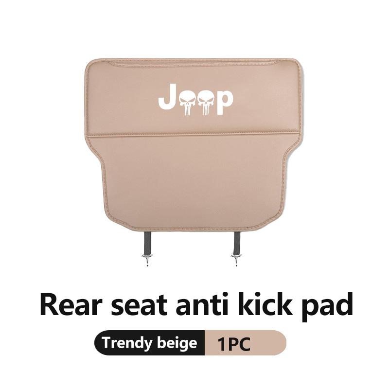 For Jeep Car Seat Back Protection Anti-Kick Pad Rear Seat Storage Bag Grand Cherokee Patriot Renegade Compass Wrangler AMZ1