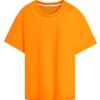 Футболка с коротким рукавом и монохромным тиснением букв, мужская, оранжевая, J323272SCB