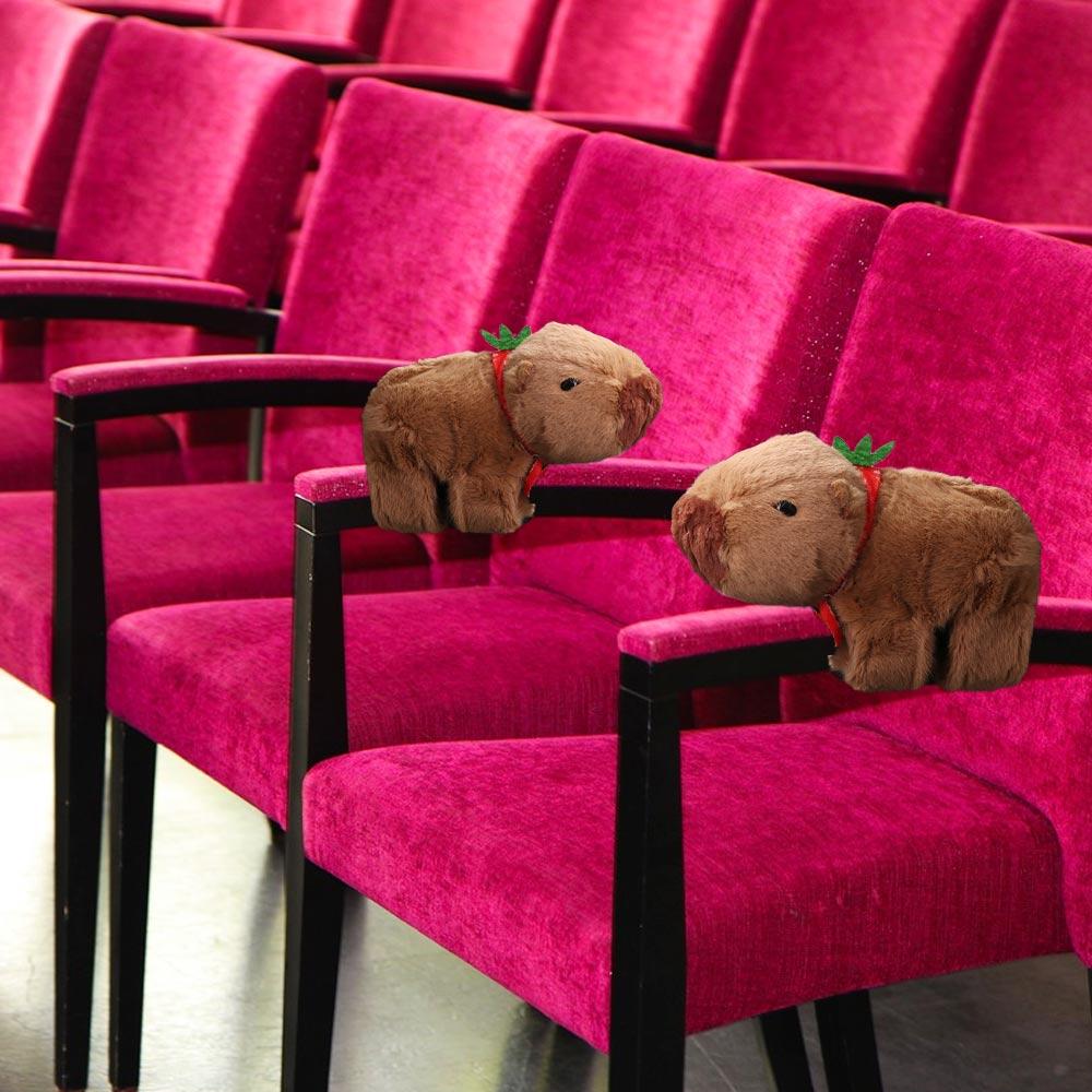 Brown Capybara Plush Papa Circle Stuffed Animals Lovely Capybara Wrist Circle  Kid Gift