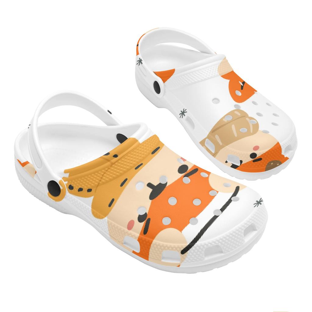 Women Men Pattern Printed EVA Clogs Easy Clean Soft Sole Slip On Garden Shoes Beach Pool Bathroom Home Daily Shoes Easy Clean Wear