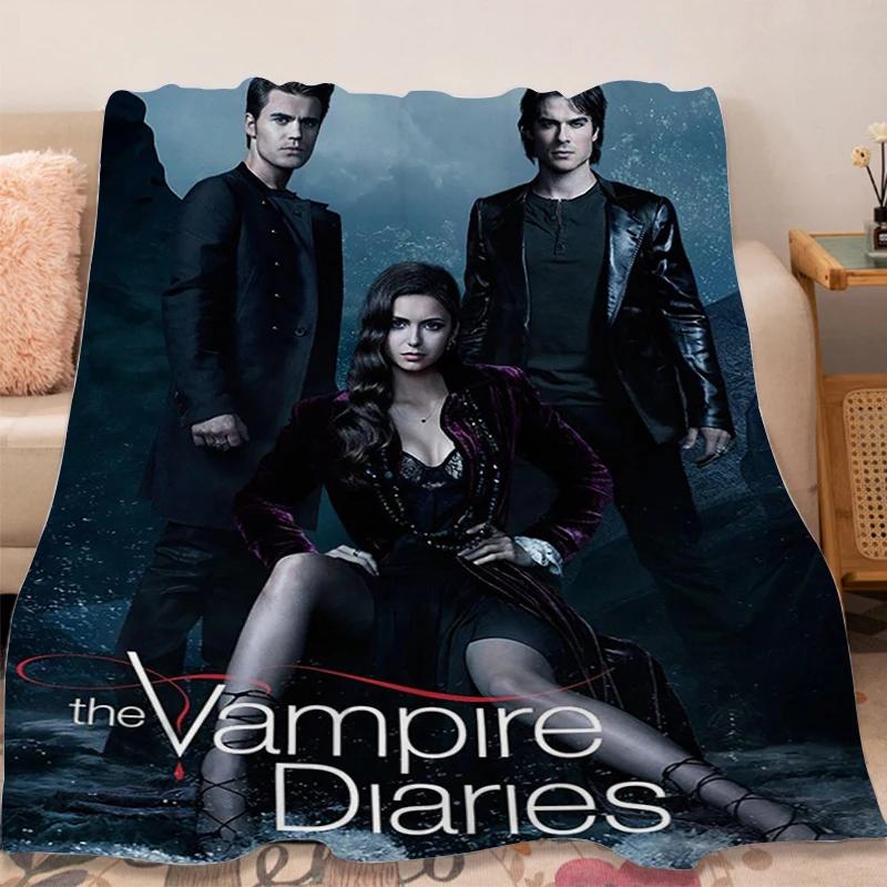 Флисовое одеяло Диван Зимнее Теплое The B-Vampire B-Diaries Пушистое Мягкое Одеяла Микрофибра Постельное белье Размер King Size Кемпинг Покрывала для сна