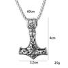 New Retro Jewelry Titanium Steel Viking Necklace Men's Personalized Necklace