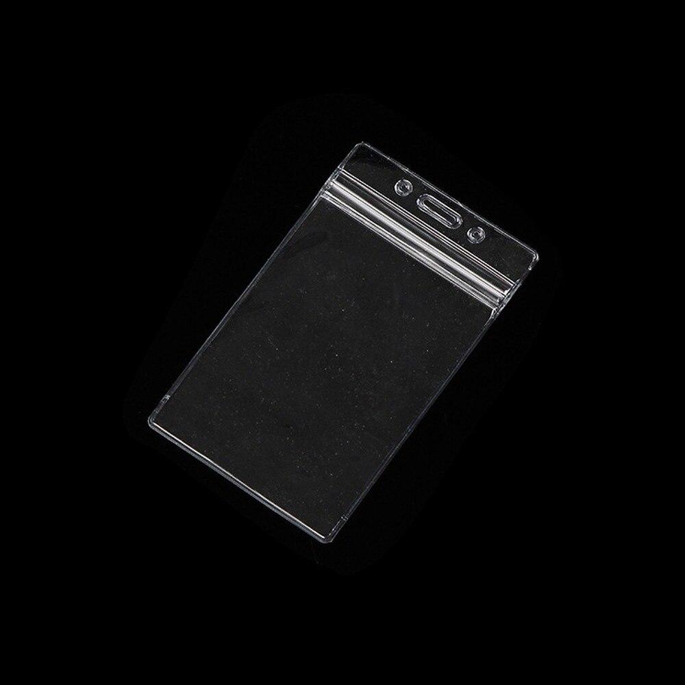 10 шт./компл. вертикальный горизонтальный прозрачный пластиковый чехол для удостоверения личности, держатель для бейджей, аксессуары