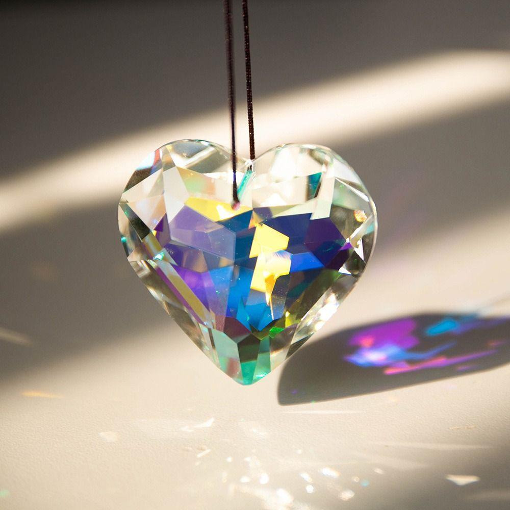 Hanging Crystals Suncatcher Prism Pendant Lighting Stained Glass Window Hanging Garden