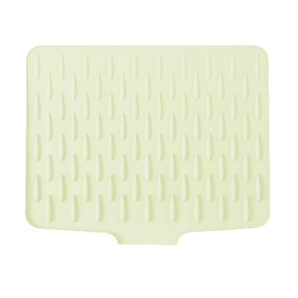 Silicone Draining Pad Drying Mat Silikon Dish Drying Mat With Tilted Water Diversion Mat For Kitchen Tableware Non-slip Mats