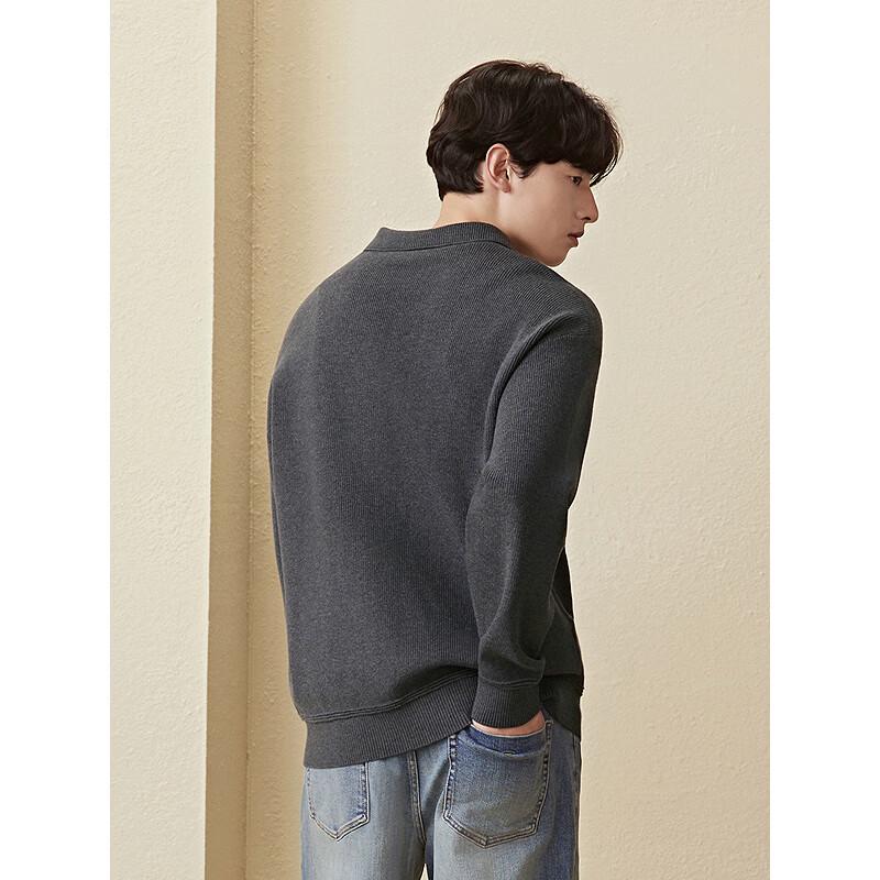 GXG Men's Half-Placket Polo Collar Knit Sweater