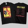 1991 Винтажная футболка Guns N Roses Use Your Illusion I S-2XL Двусторонняя Унисекс Футболка