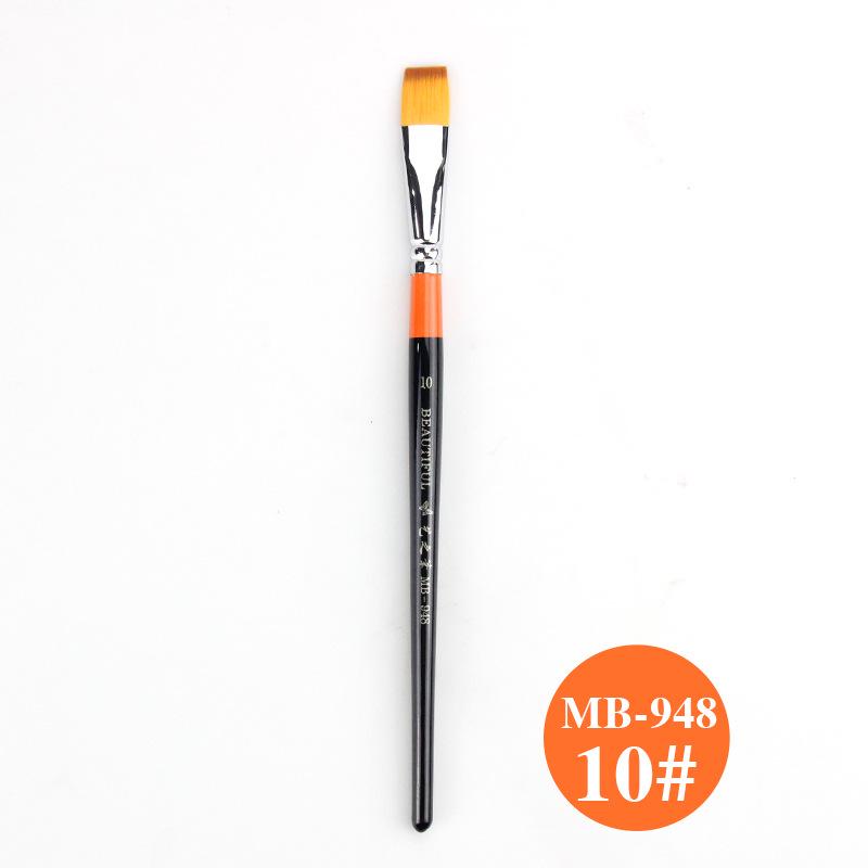 Yi Zhi Bi 948 Плоская нейлоновая кисть для рисования: Эскиз, Манга, Гуашь, Масло, Акрил, Акварель