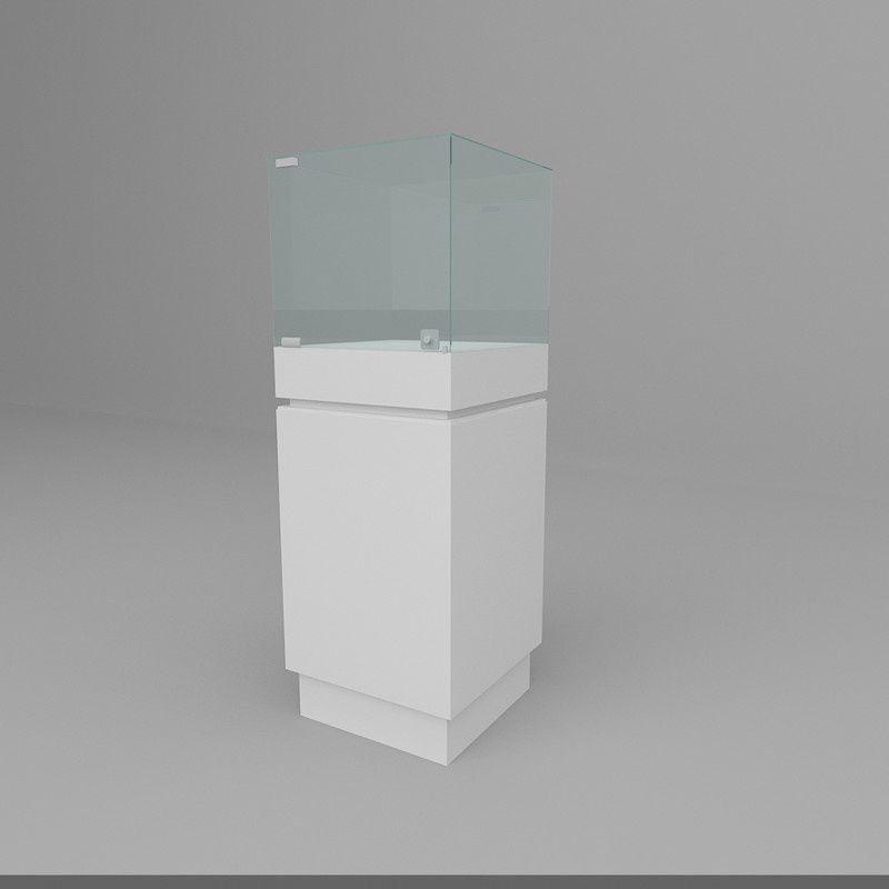 Jade Jewelry Display Cabinet - Transparent Museum Stand for Single Items