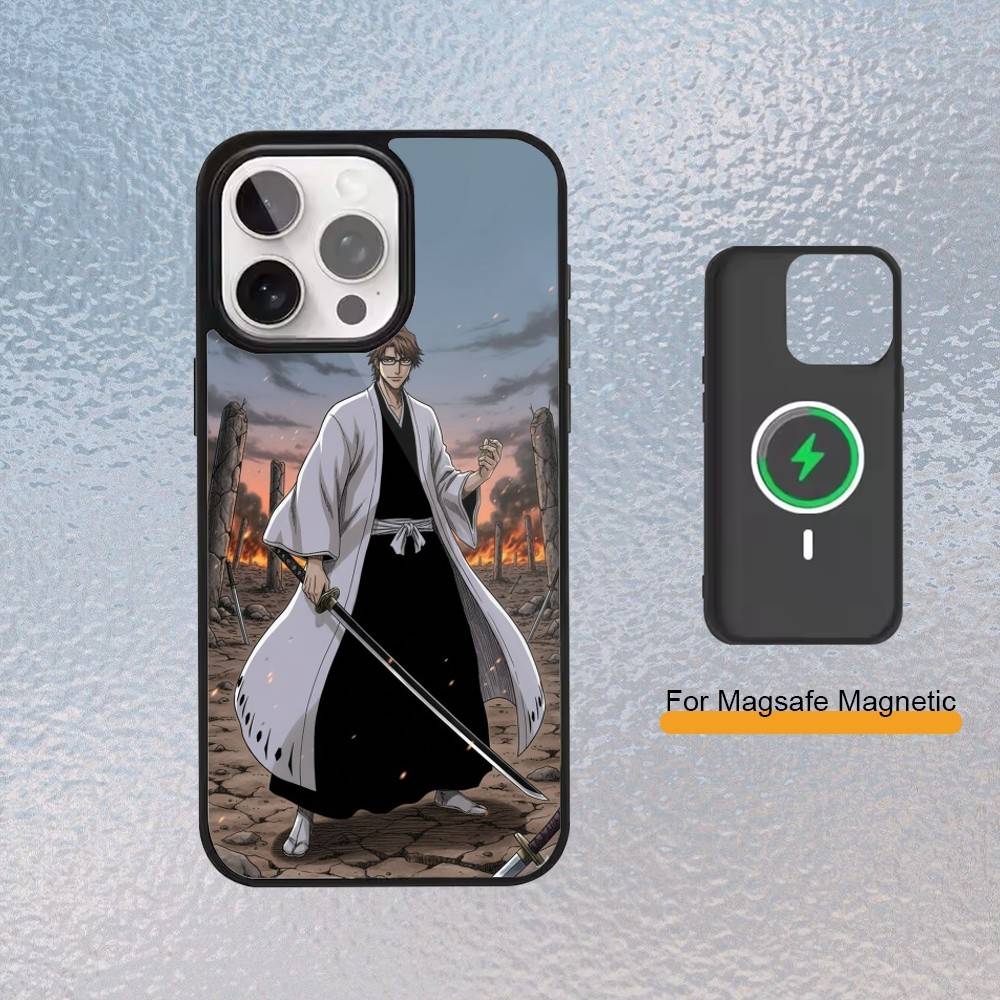 Чехол для телефона Bleach Айдзен для iPhone Magsafe Магнитный 17,16,15,14,13,12,11 Беспроводная зарядка