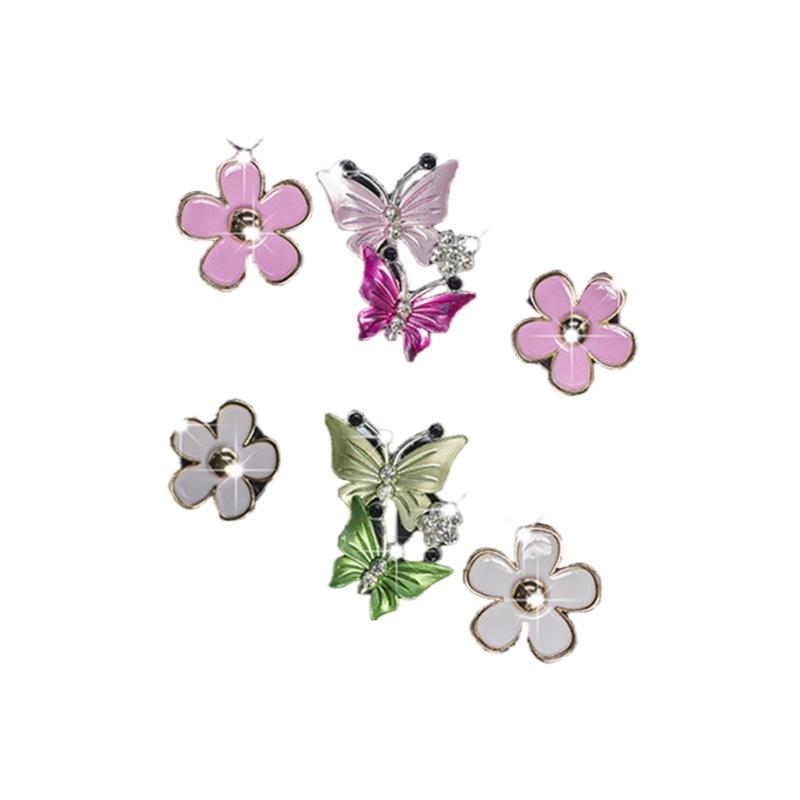 Car Interior Fresheners Diffuser Daisy Flower & Butterfly Vent Clip Car Air Outlet Perfume Decoration Clip