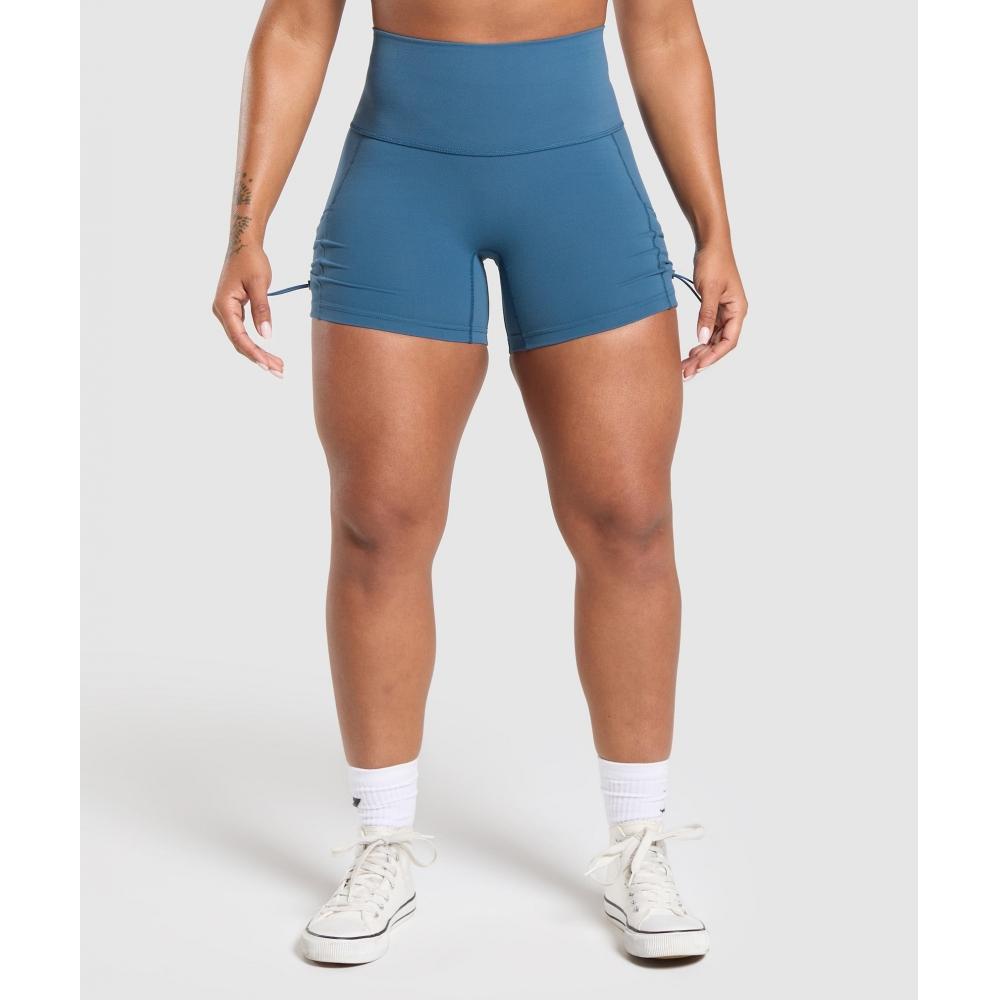 Gymshark Legacy Logo Tight Shorts Success Blue B7a4g Udbq