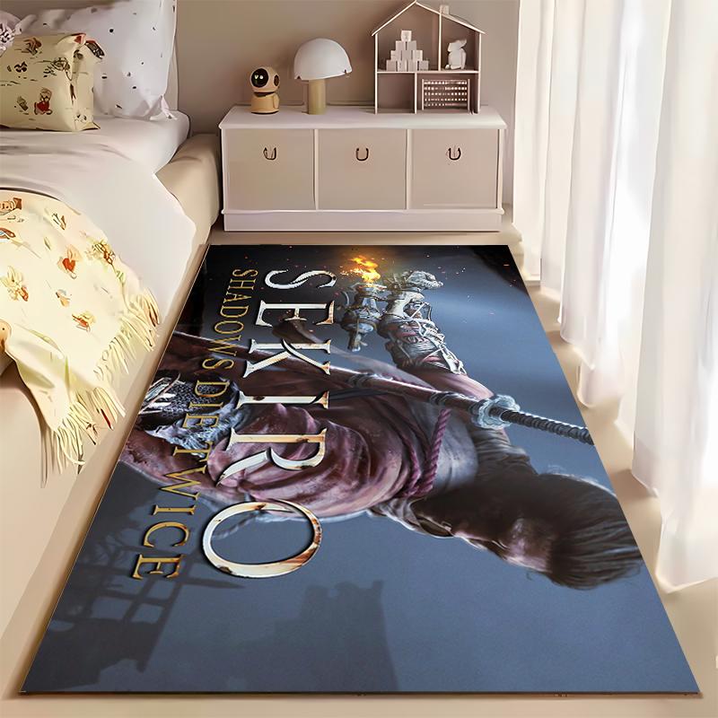 Title: Samurai Warrior Design Rug Non-slip rug suitable for living room and bedroom sofas.