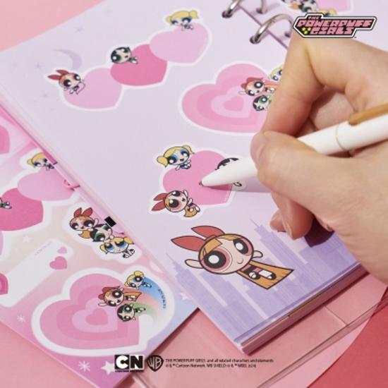 Наклейка-памятка Ten by Ten Powerpuff Girls, популярная фраза в Корее.