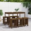 VidaXL 7-piece Garden Bar Set Honey Brown Solid Pine Wood, Pub Set, Patio Bar Set, Set 3157754