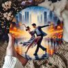 Металлическая табличка Tango Metal Art, винтажный настенный декор, 7,8 дюйма, круглая, 2D, высококачественная живопись для дома, бара, кафе, магазина, общежития