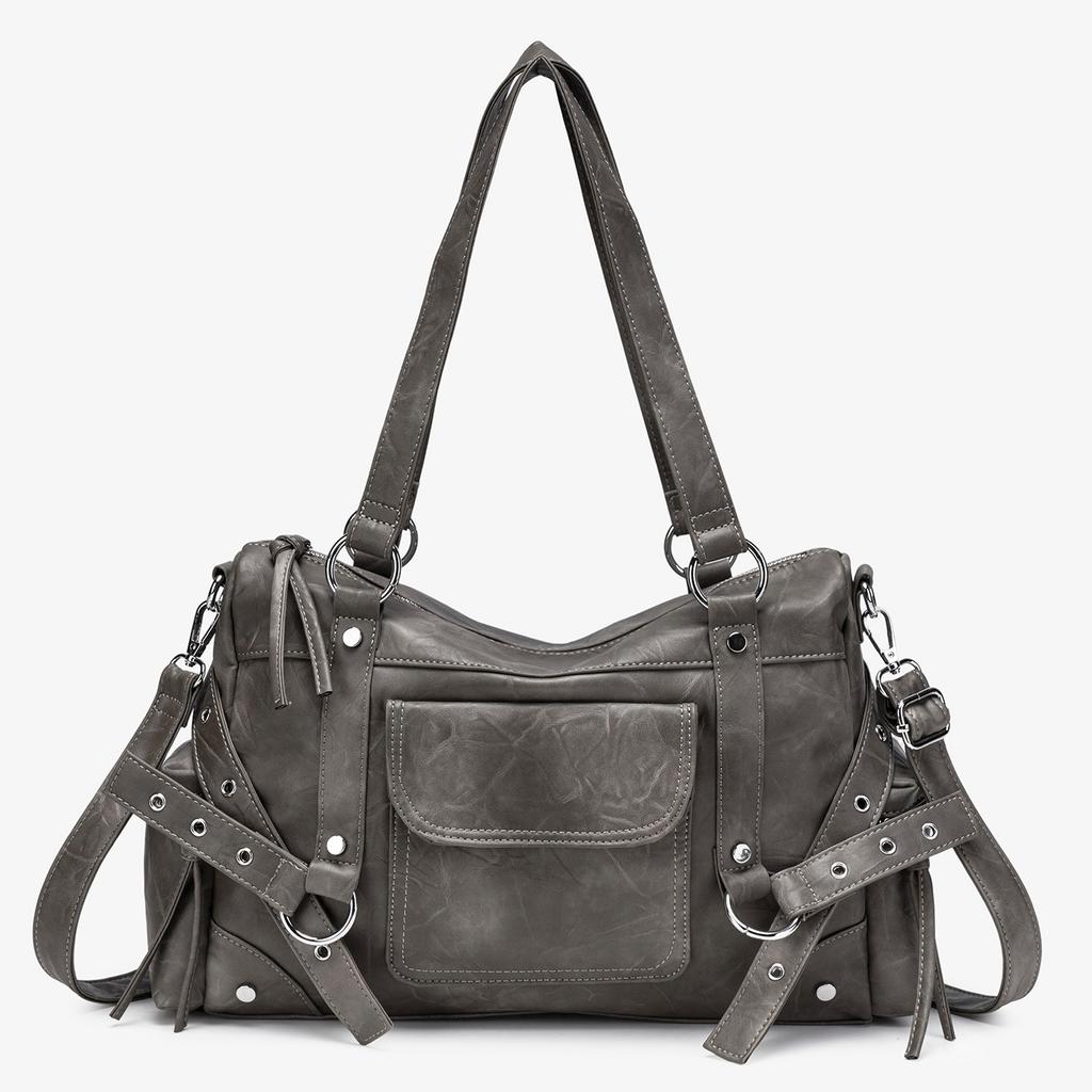 Large Capacity Tote Bag for Women's Daily Versatile Hand-held Uniform Bag, Simple Shoulder Bag