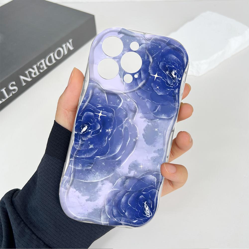 Мультяшный узор кремовая текстура чехол волнистый край мягкий силиконовый чехол для телефона OPPO Reno Realme OnePlus Vivo