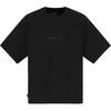 Round Neck Loose Fashion Skin-Friendly Short Sleeve T-Shirt Men Tops Black A6DGS-001