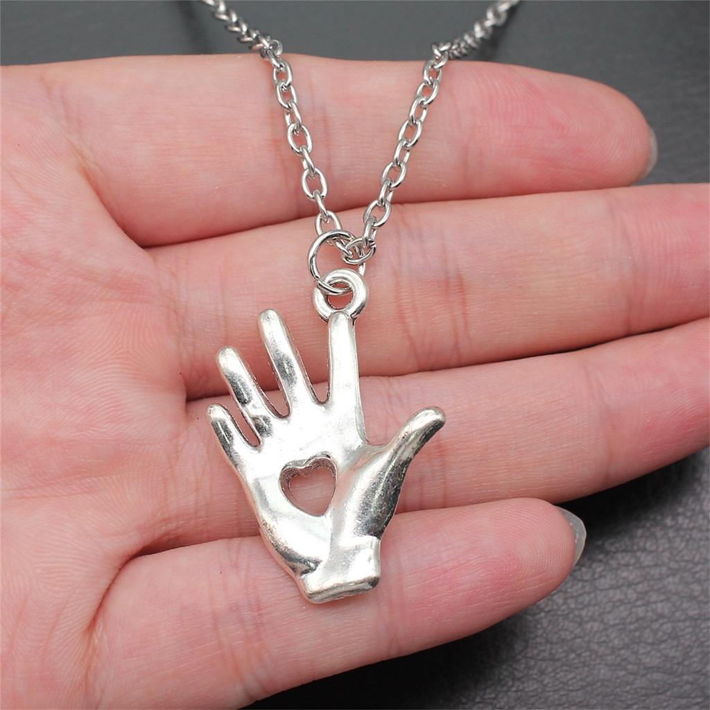 Любовь Сердце Мир 45 см или 70 см Длинная Цепочка Ожерелье Женские Украшения Юбилей Новые Находки и Компоненты