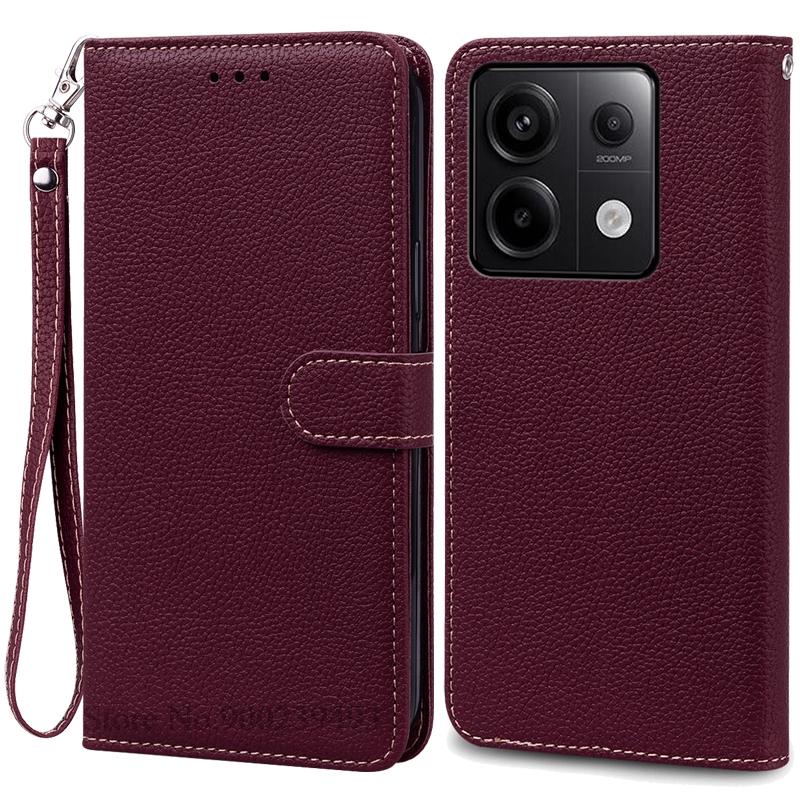 Для Redmi Note 14S Чехол-книжка из кожи, чехол-кошелек для Xiaomi Redmi Note 14S Чехол-книжка для телефона, чехол-книжка, чехол Fundas