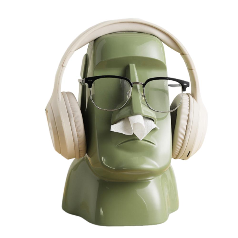 Creative Paper Towel Container Stone Statue Headphone Holder Sunglasses Storage Rack  Household
