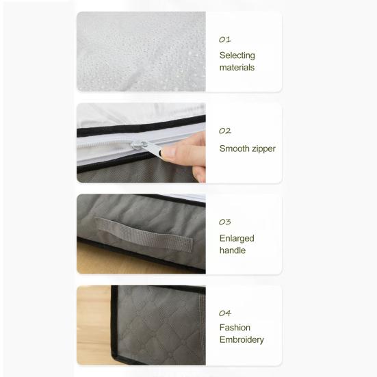 Сумка для хранения под кроватью, сумка для одеяла с прозрачной крышкой, пыленепроницаемый органайзер для шкафа