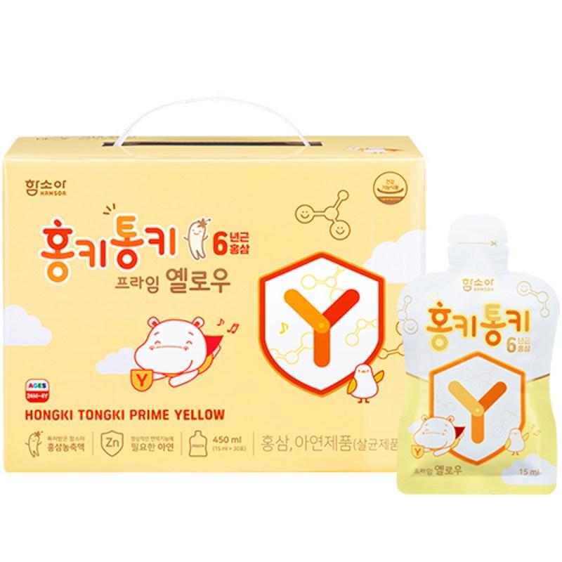 Hamsoa Hongki Tongki Prime Yellow Infant Red Ginseng, 450ml, 1 box