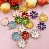 Материал для изготовления подвески-цветка 15,6*18 мм, свободные бусины, цепочка для мобильного телефона, модное масло для ожерелья, аксессуары для ювелирных изделий своими руками, сплав 20 шт., аксессуары