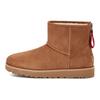 Classic Mini Sheepskin Warm Wrap Fashion Short Snow Boots Women Boots Chestnut 1122671-CHE