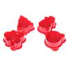 4 Pcs Christmas Snowman Christmas Tree Press Mold Plastic Cutting Die Baking Tool