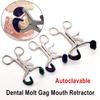 Стоматологический ортодонтический ретрактор для рта с силиконовой накладкой из нержавеющей стали, открывалка для рта, зубной имплантат, инструмент для втягивания рта