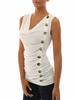 Gothic Style Womens T Shirt With Splicing Design For Streetwear And Casual Wear