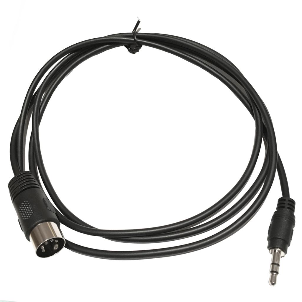 5-Pin DIN Plugs Male To 3.5mm 1/8 Inch TRS Male Jack Stereo Plug Converter Cable Wear-resistant 5-Pin DIN-Male Cable