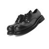Мода Оригинальный дизайн Новый британский стиль Лакированная кожа Мужская обувь Черный Омбре Обувь для увеличения роста На шнуровке Деловая повседневная