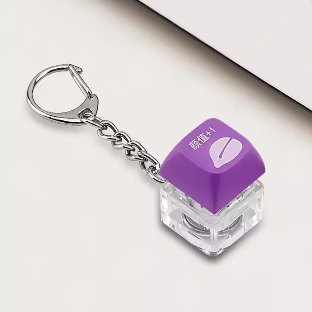 Расслабляющий DIY Брелок-клавиатура для fidget-игр Ключи Кнопка Колпачок клавиши Кликер Для скоротания времени Снятие стресса Пальцевые колпачки для клавиатуры