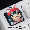 Новые колпачки для клавиш из смолы D.Va Kiriko для Overwatch - Индивидуальные колпачки для клавиш механической клавиатуры, Милый игровой периферийный подарок для девушек