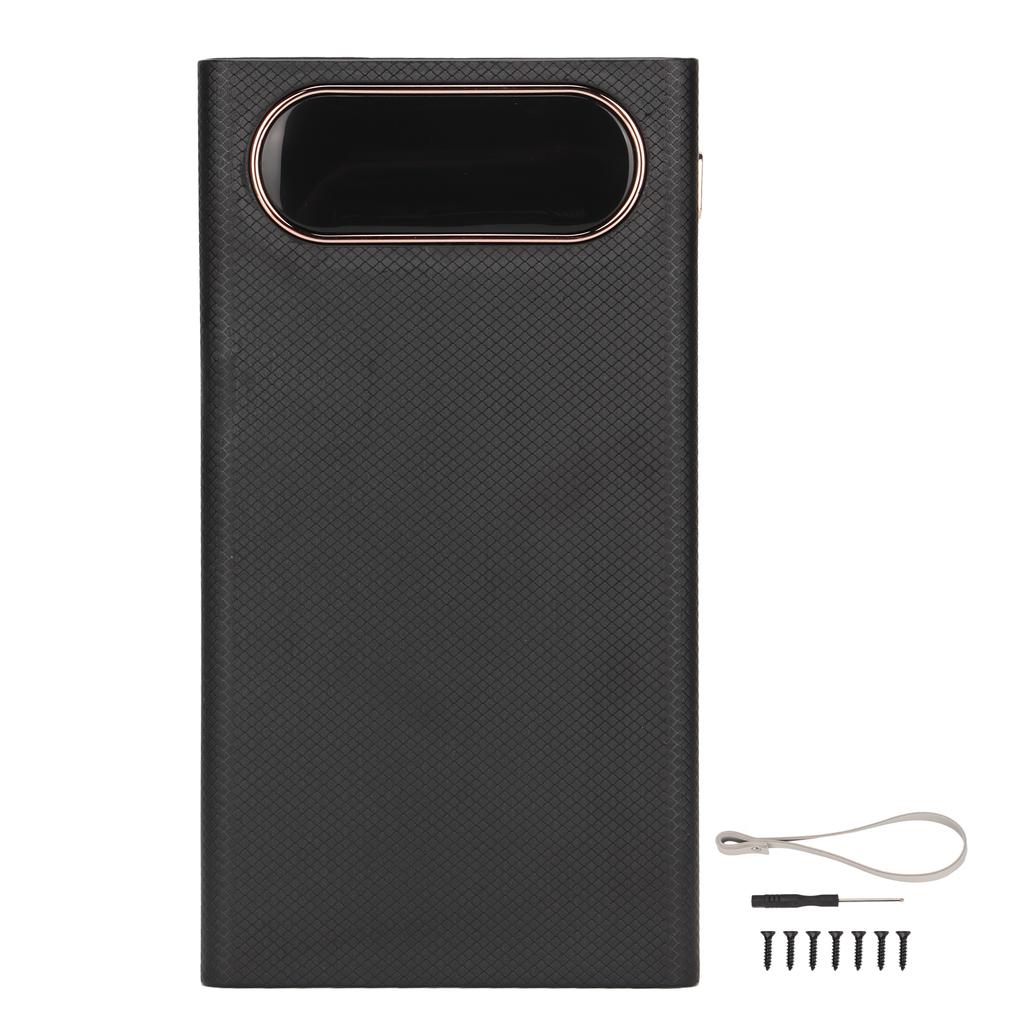 10W DIY 18650 Portable Power Bank Case L12 Mobile Battery Charger 12 Batteries Capacity with 2 LED