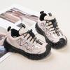 Children's stylish tire-soled running shoes, autumn slip-on casual shoes for girls, boys' sports shoes, trendy shoes
