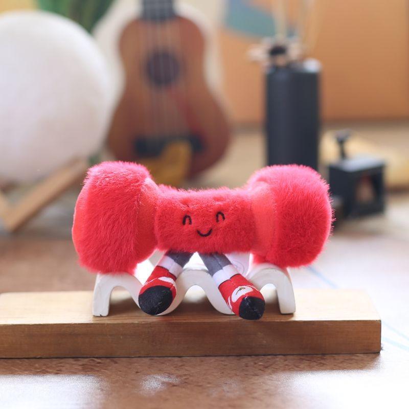 Basketball Football Sports Equipment Pp Cotton Plush Keychain Bag Decor Kids For