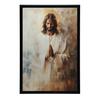 Jesus In Prayer Jesus In Prayer, 40X50 Cm, Gold Aluminum Frame, 230 Gsm Matte Paper