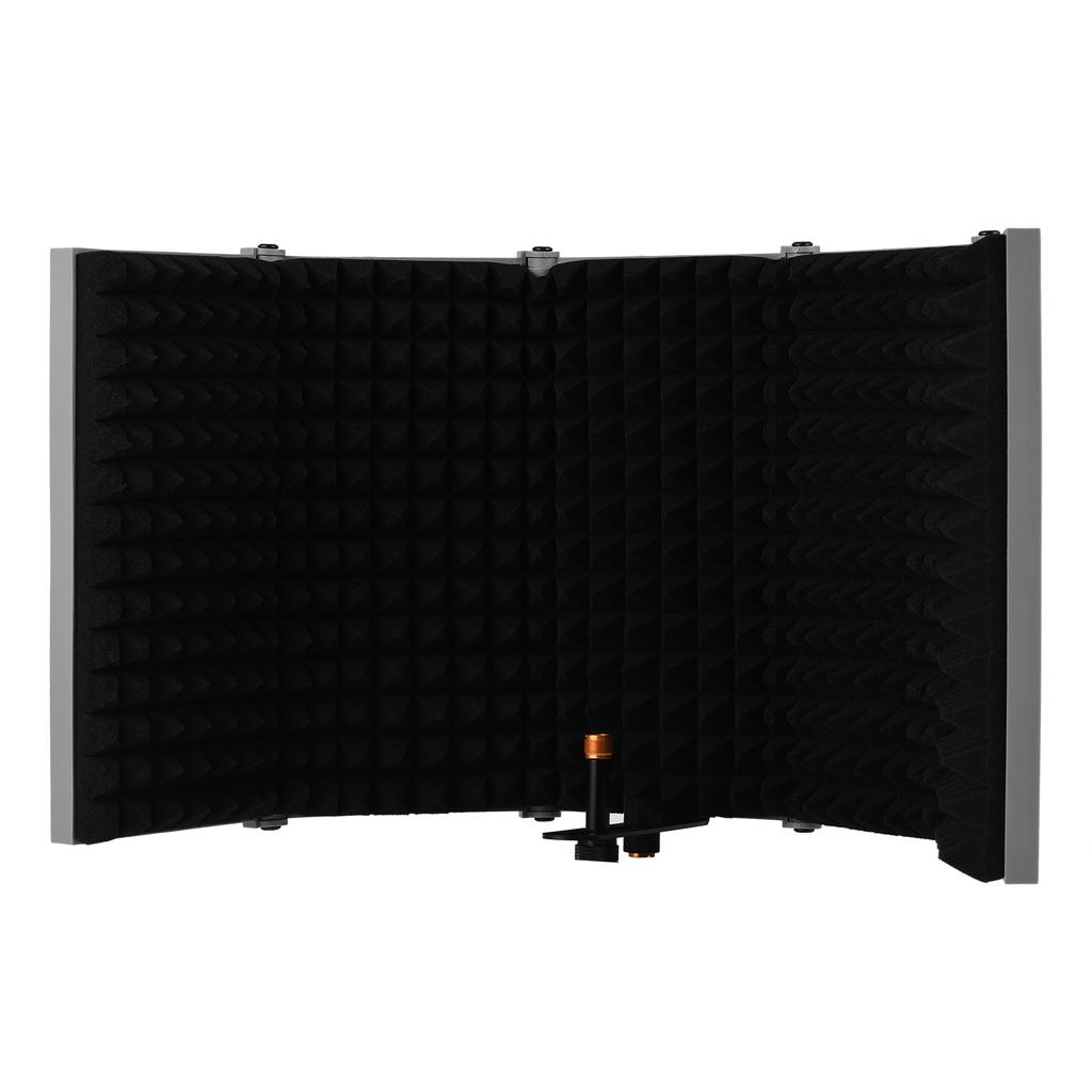 5-дверный профессиональный студийный микрофон для записи, изолирующий экран, складной поп-фильтр, микрофон, ветер