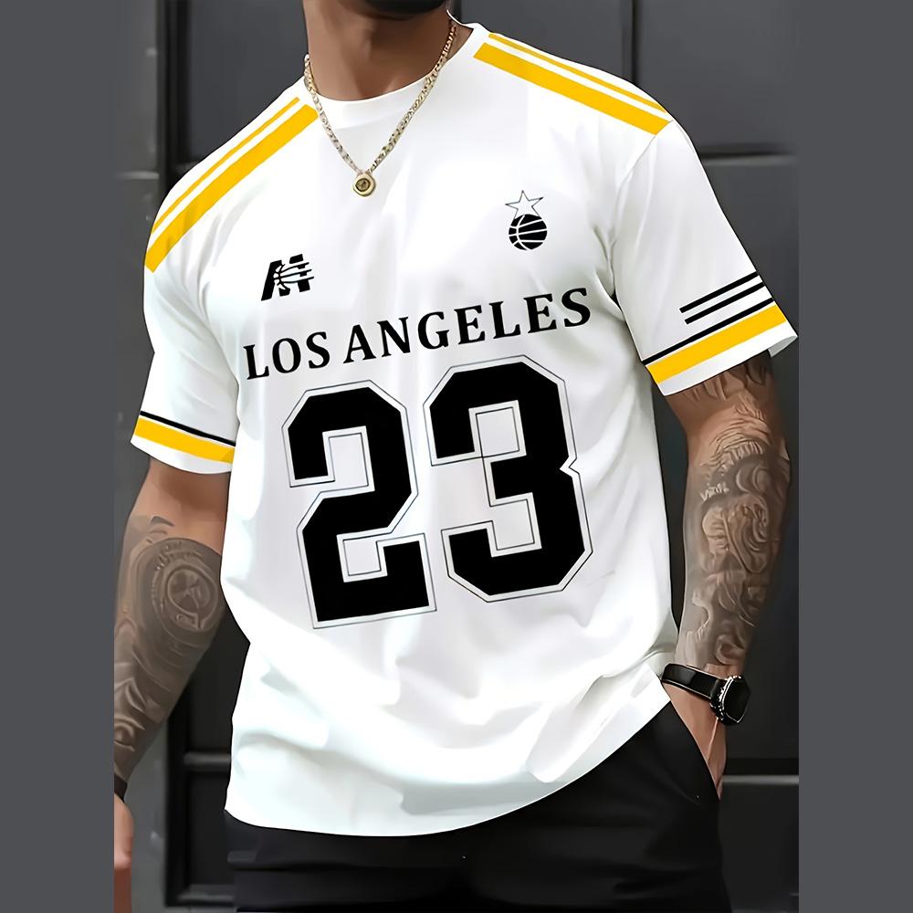 2025 Новые Взрослые Носимые Повседневные Свободные Ежедневные Топы 3D Печатные Удобные Круглые Шеи Красивые Классические Мужские Футболки Печатные Топы