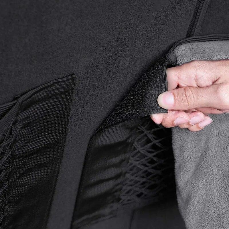 Задняя сетка автомобиля, эластичная клетка сиденья, автоорганайзер, сумка на спинку сиденья, волшебная наклейка, универсальная сумка для хранения, карман