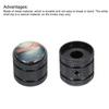 uxcell Dome Knobs, Guitar Knobs, 6mm, Black Shell Top, Black Metal, for Electric Guitar and Bass, Volume and Tone Control, Includes Internal Hex Wrenc