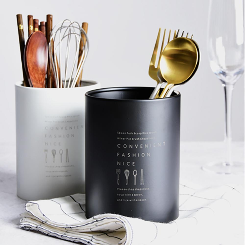 Steel Drying Utensils Holder Tableware Bucket Cutlery Drainer Fork Storage Chopsticks Tube