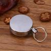 2 Pcs Metal Retractable Pull Chain 65cm Pull Chain Reel Retractable Badge Holder  Education Sector