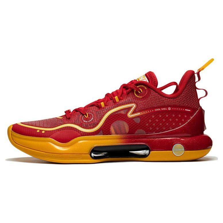 Li-Ning Yushuai Evolution Low China Away Men Sneakers Red Gold ABAS161-6